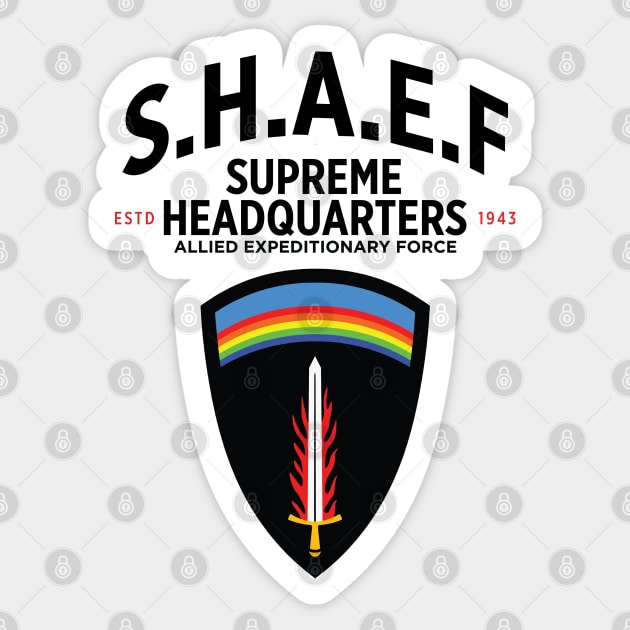 SHAEF - Supreme Headquarters Allied Expeditionary Force Sticker by TNM Design